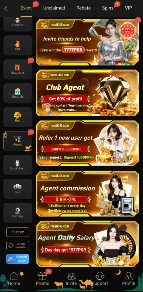 Masti365 Refer and Earn System